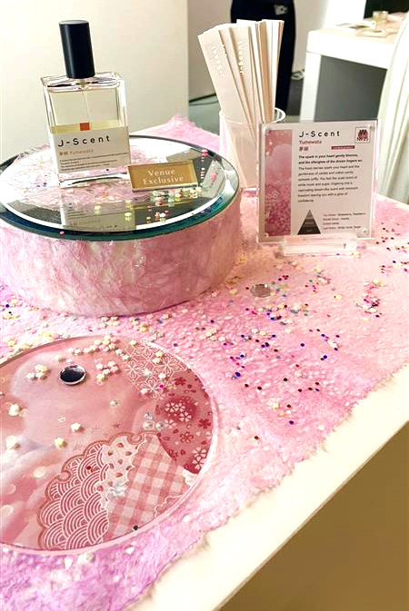 ScentXplore2026 J-Scent ブース内　夢綿の展示