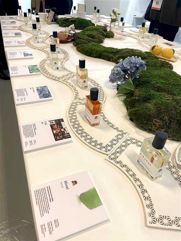ScentXplore2026　J-Scentブース　展示メインテーブル